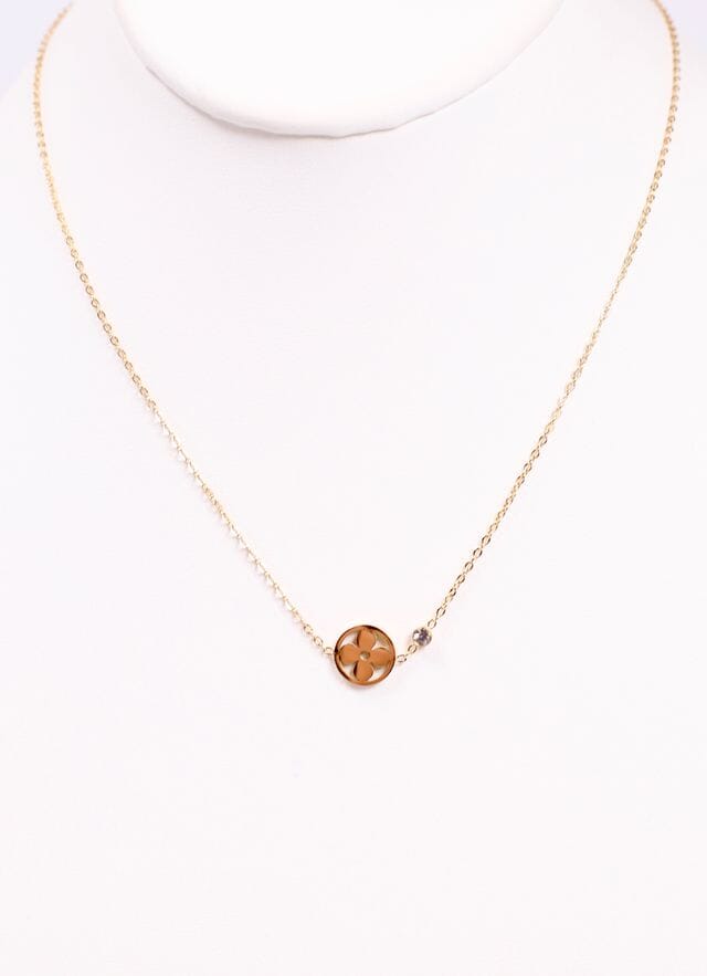 Mahon Necklace with Charm GOLD - Caroline Hill