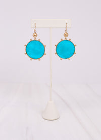 McConnell Disc Drop Earring TURQUOISE - Caroline Hill