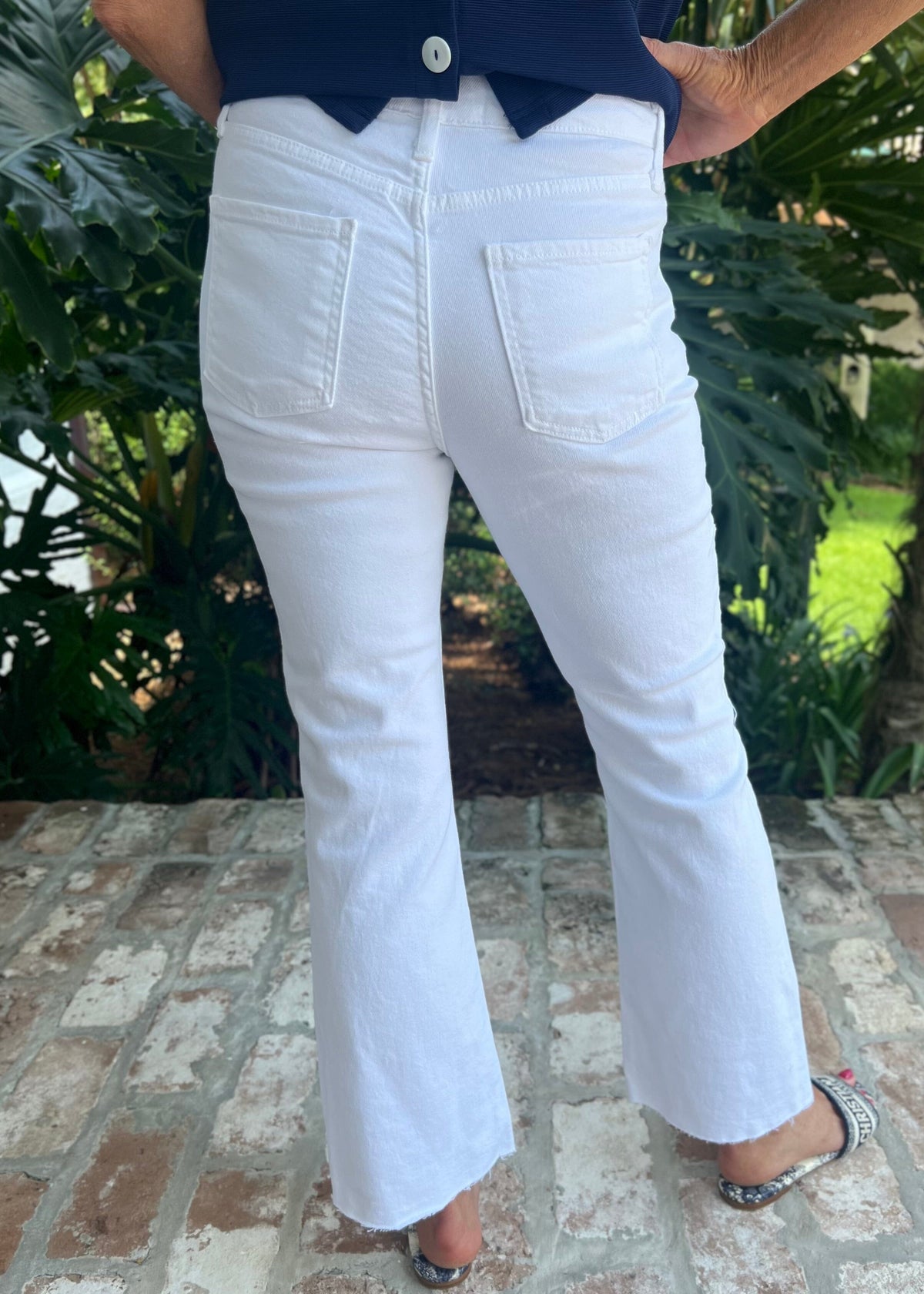 Miranda Optic White Vintage Cropped Jeans – Caroline Hill