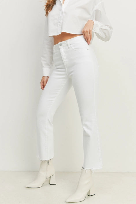 Miranda Optic White Vintage Cropped Jeans - Caroline Hill