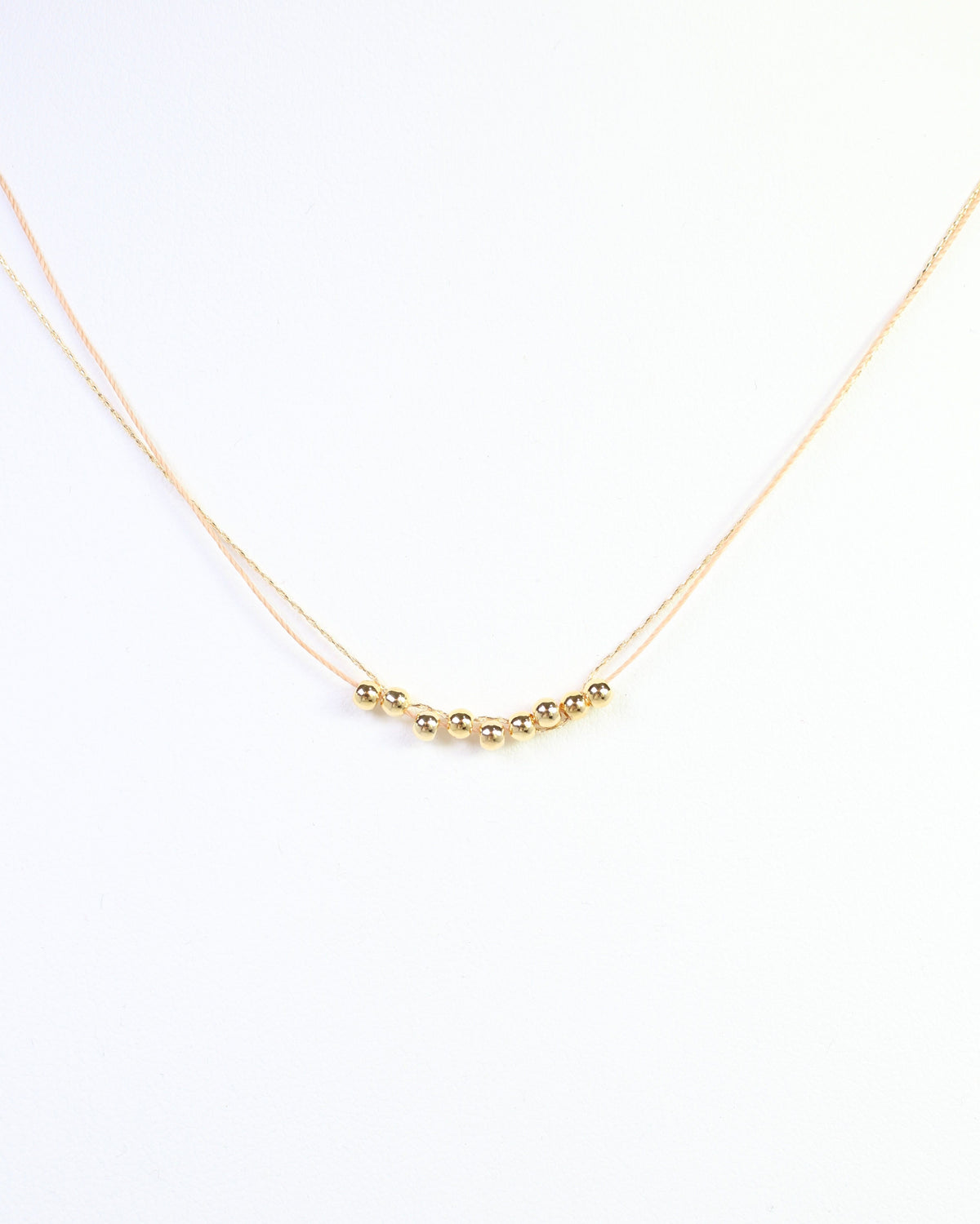 Odette Mini Cord Necklace Tan