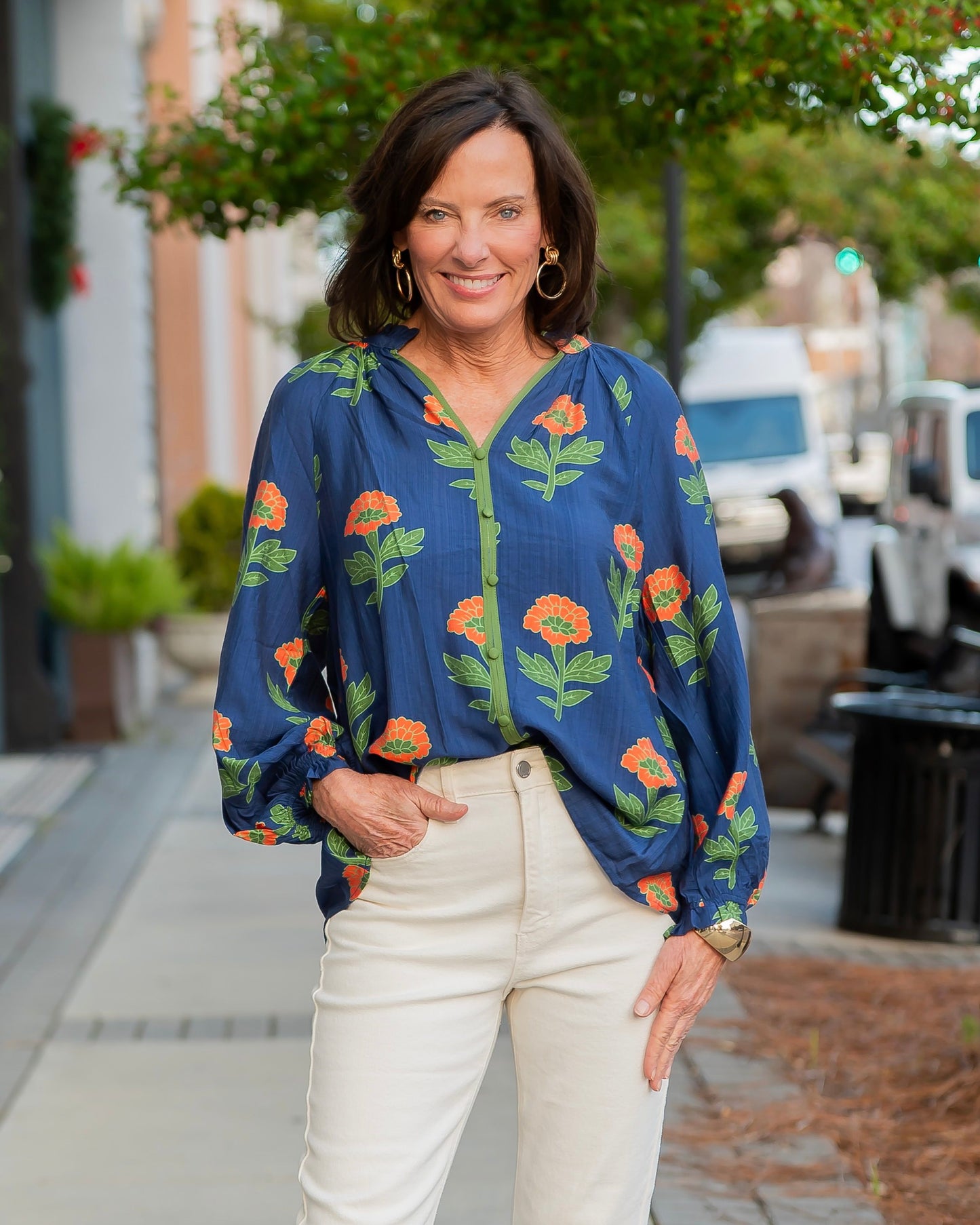 Maxine Floral Print Top