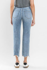 Morgan High Rise Cropped Straight Jeans - Caroline Hill