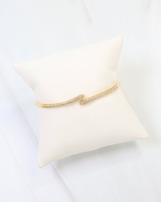 Shiprock Pave Cuff Bracelet WR Gold