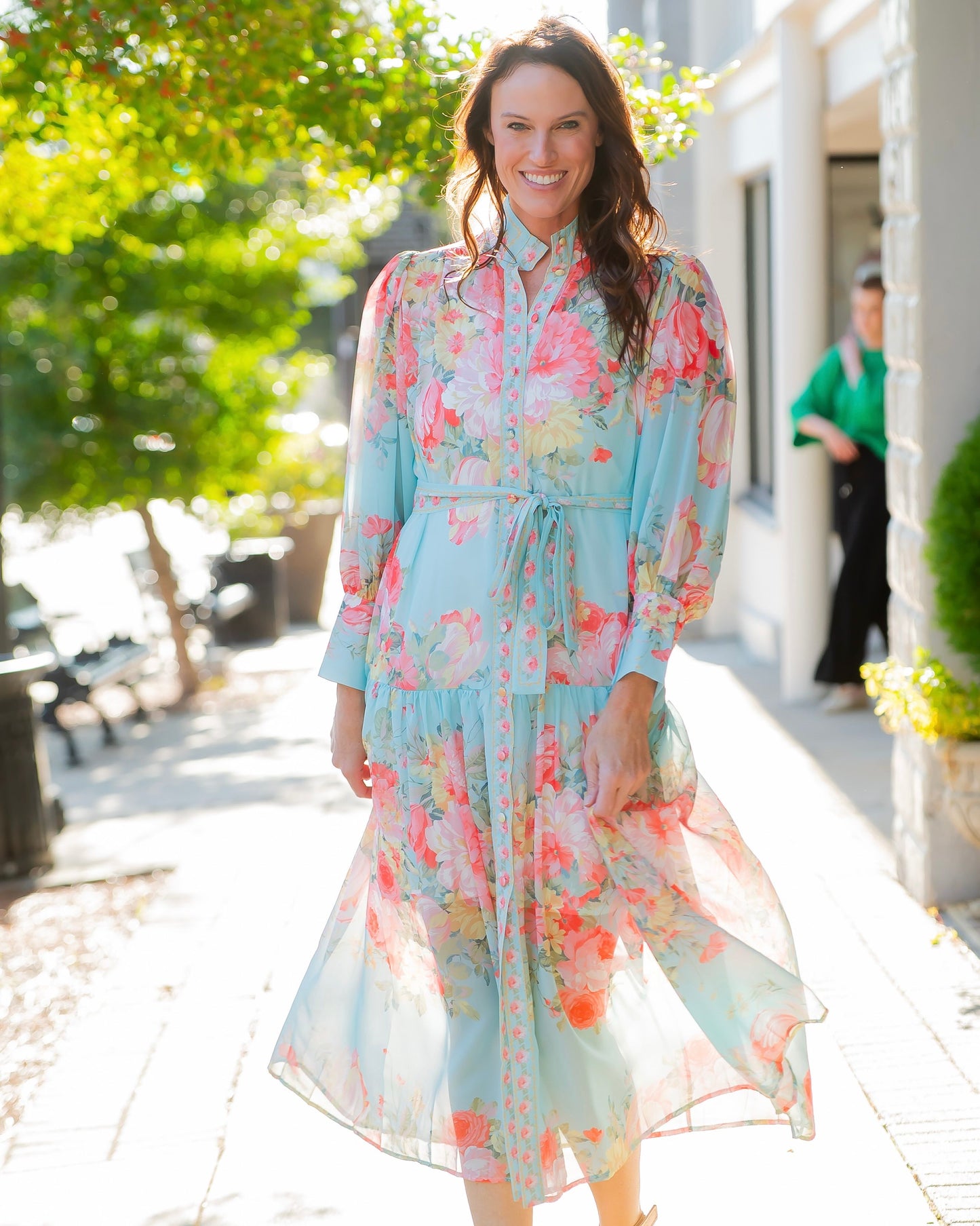 Mia Button Down Floral Dress