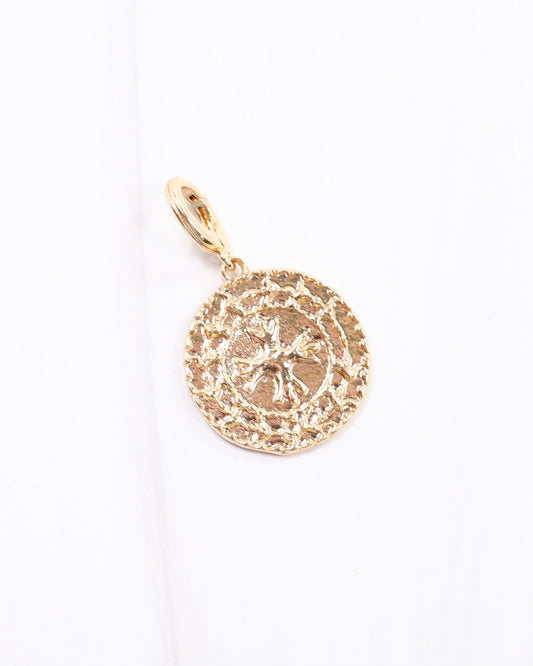 Charleston Cross Charm Gold