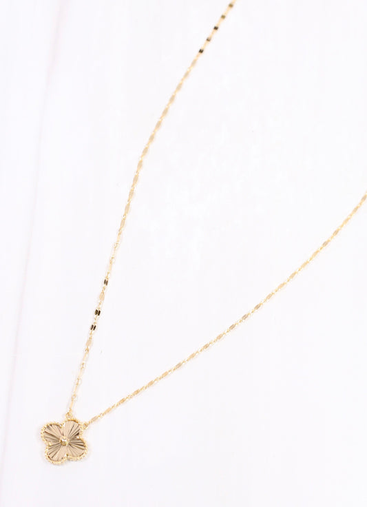 Wray Clover Necklace GOLD