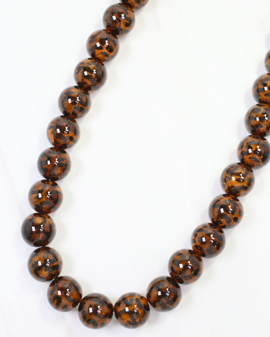 Maclarin Beaded Necklace Tortoise