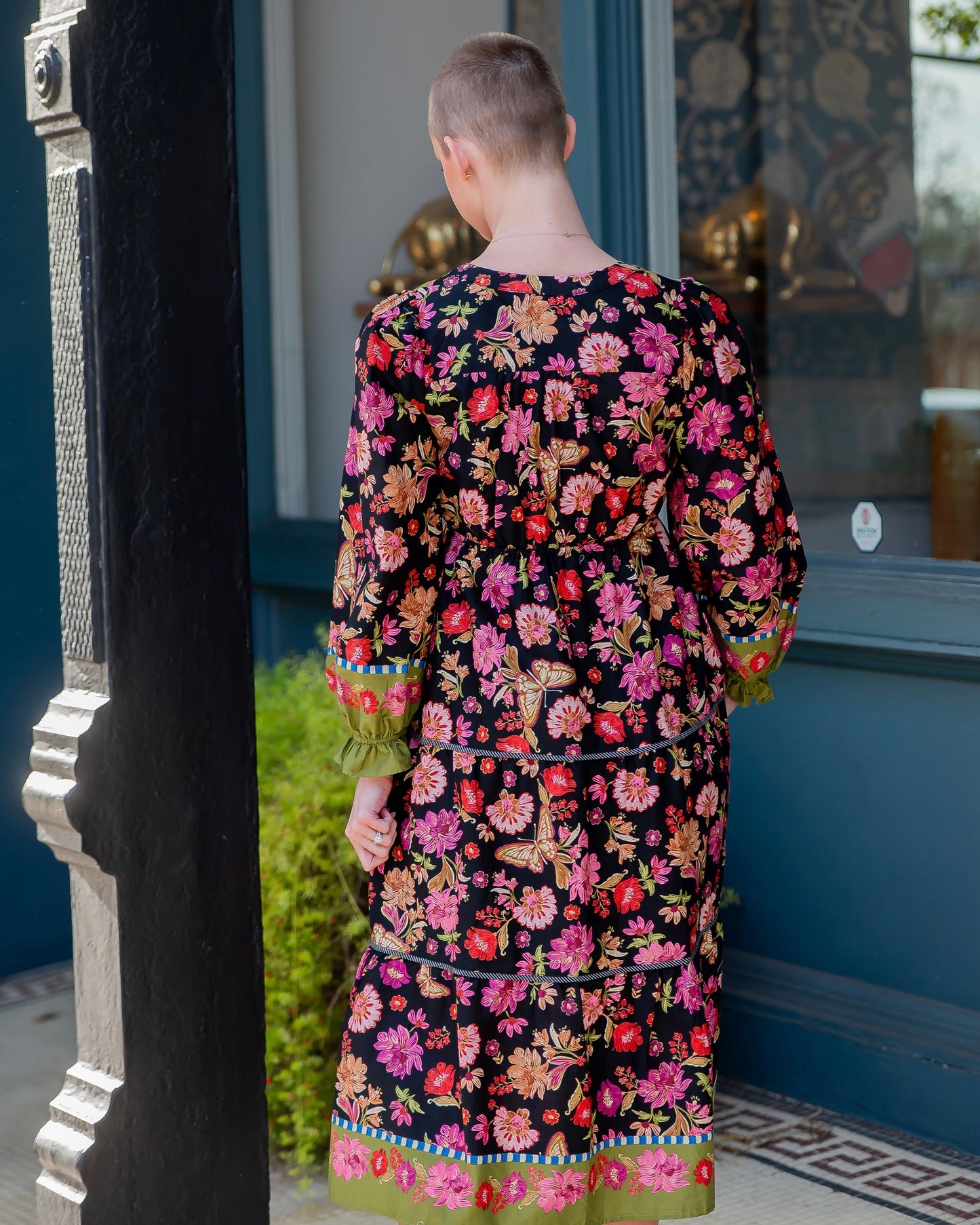 LeAnn Floral Print Midi Dress