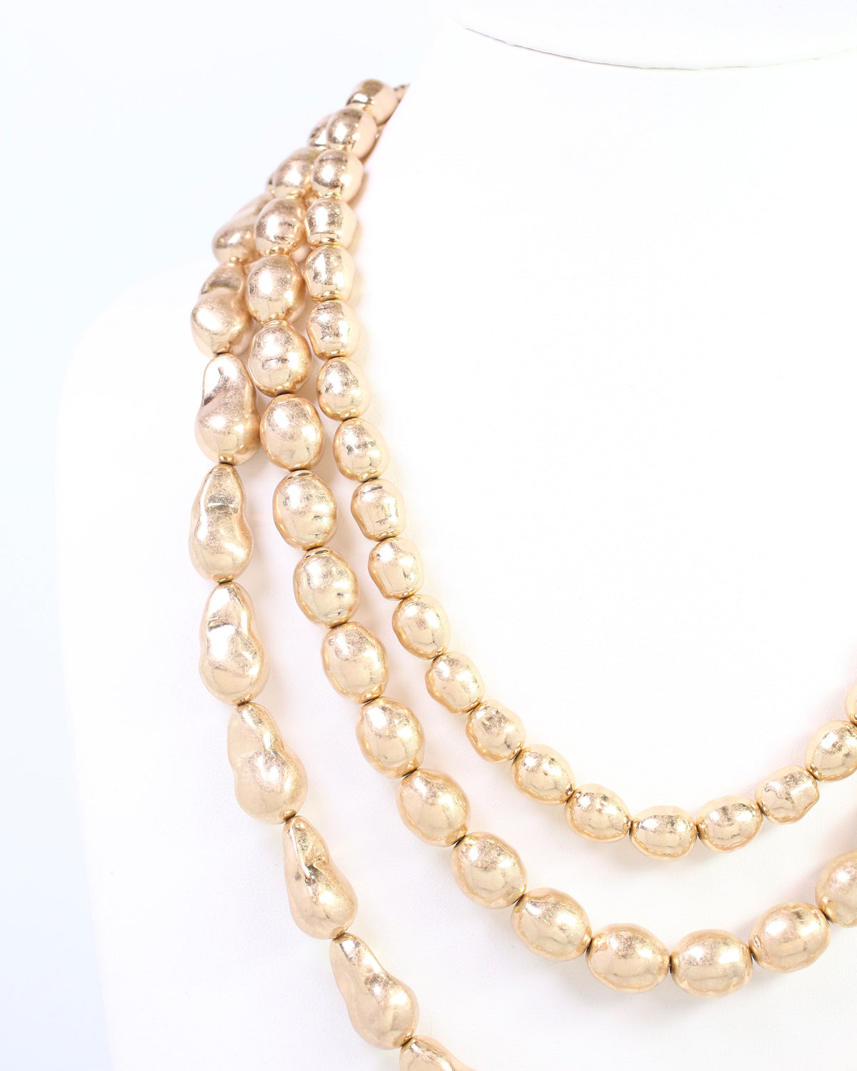 Ainsworth Beaded Necklace Worn Gold