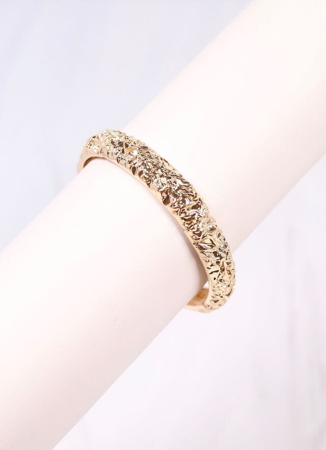 Norrington Textured Stretch Bracelet GOLD - Caroline Hill