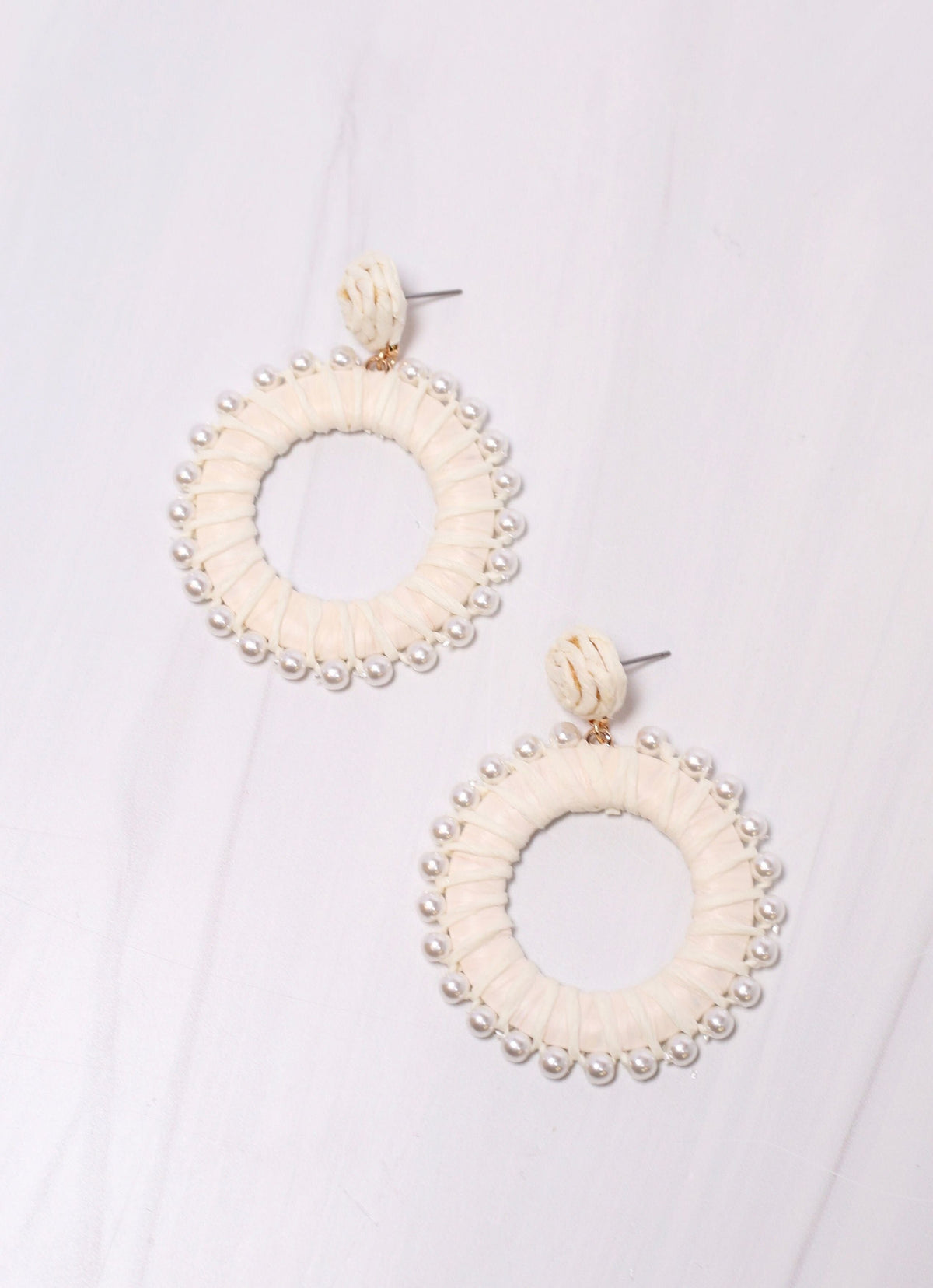 Northshore Pearl Wrapped Earring IVORY - Caroline Hill
