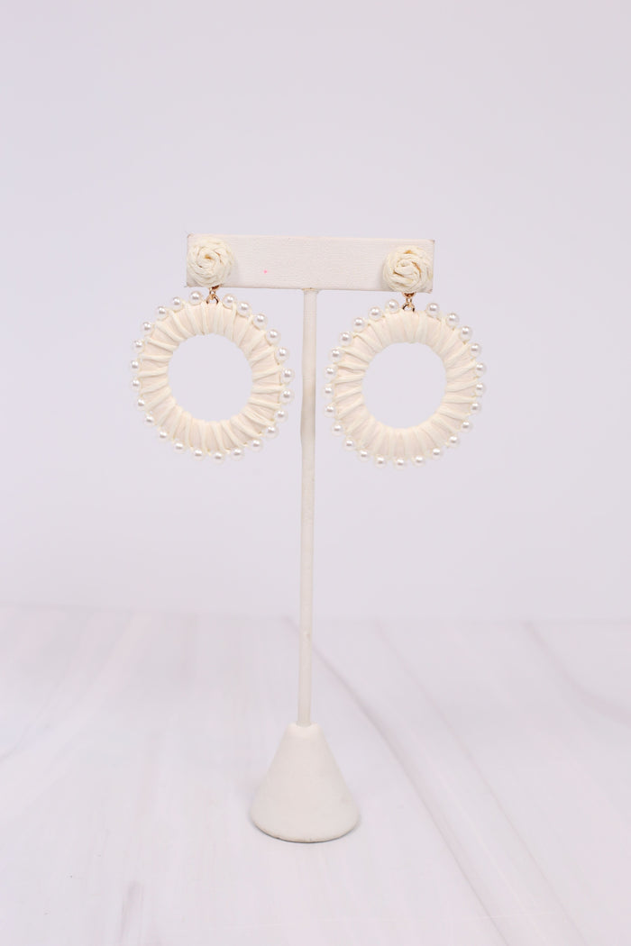 Northshore Pearl Wrapped Earring IVORY - Caroline Hill