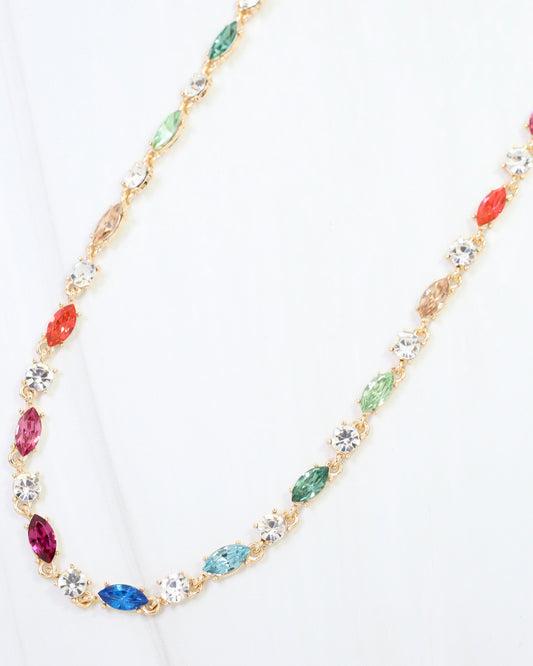 Charlie Crystal Necklace Multi