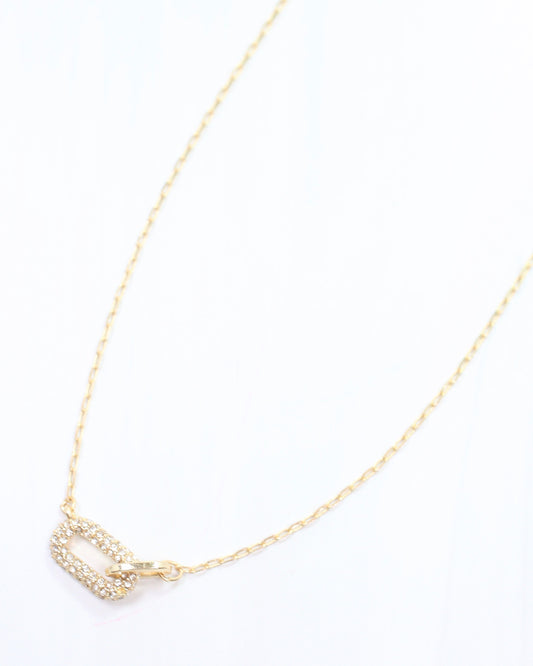 Jamison Link Pendant Necklace Gold