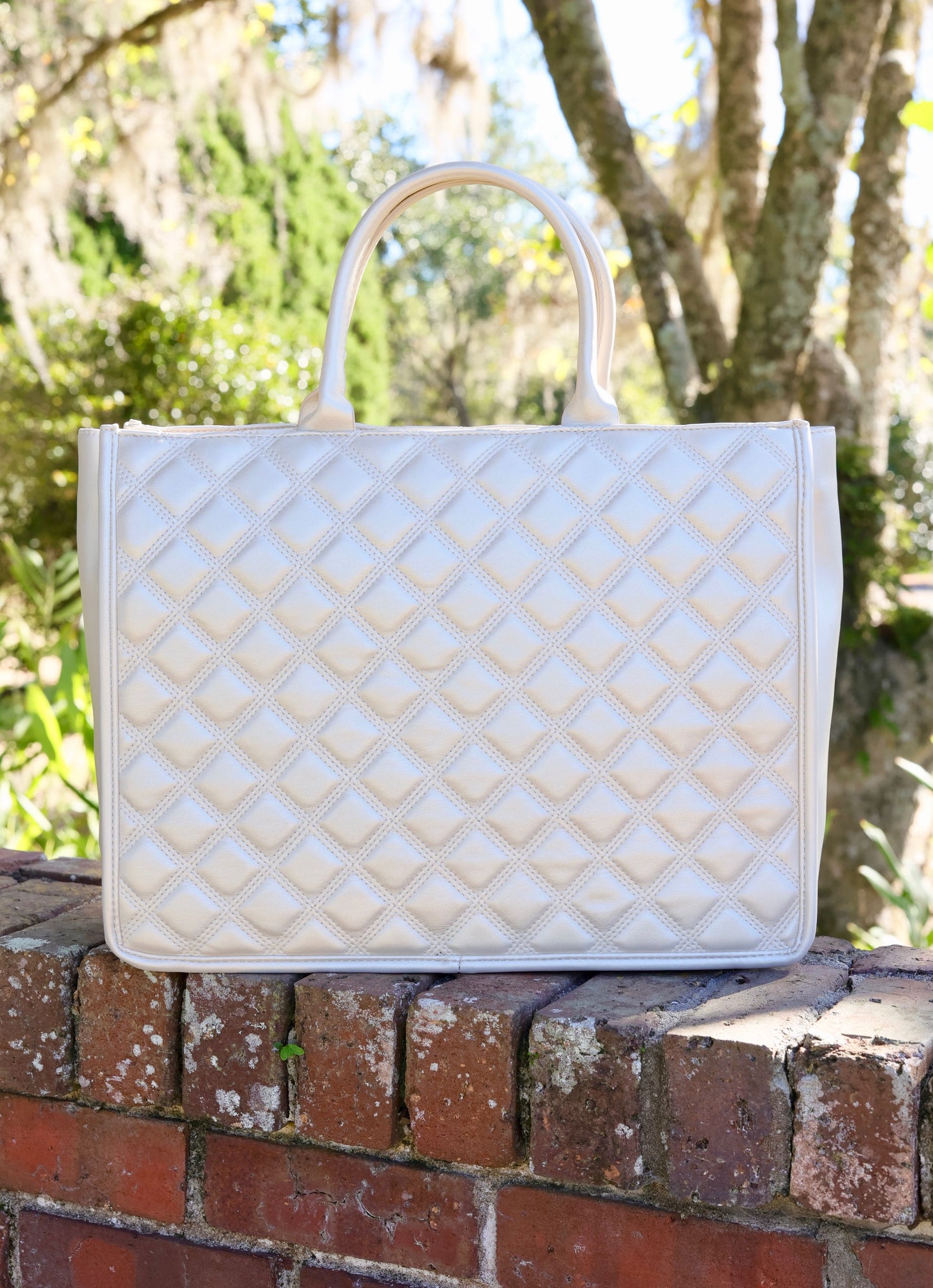 Niall Tote Pearl Quilted DQ