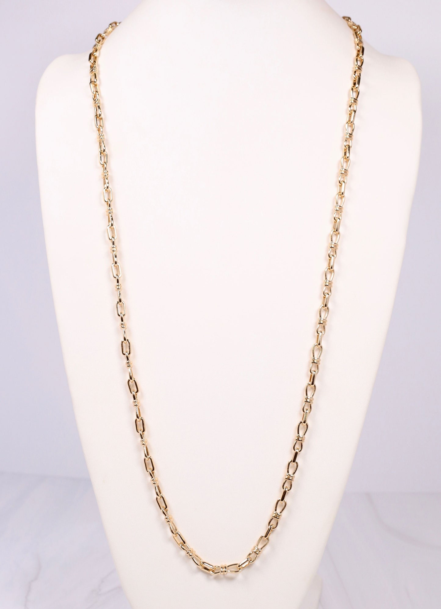 Oakwood Link Necklace GOLD - Caroline Hill