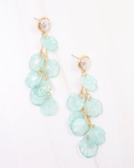 Dillon Petal Dangle Earring Turquoise