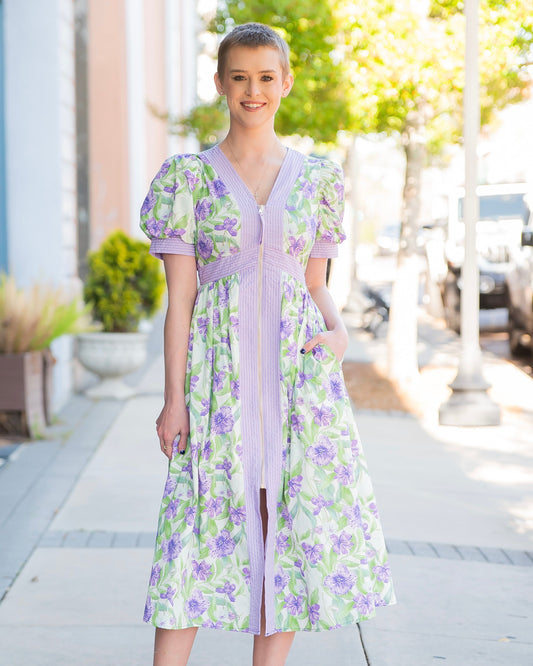 Alice Floral Zippered Front Dress