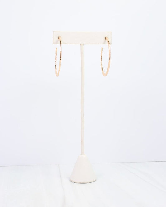 Tristan Textured Hoop Gold