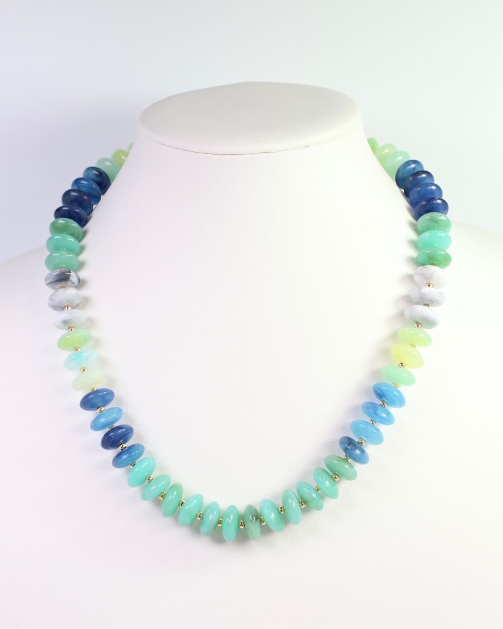 Belfast Stone Beaded Necklace Turquoise
