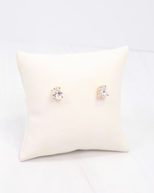Alexander CZ Post Earring WR Gold