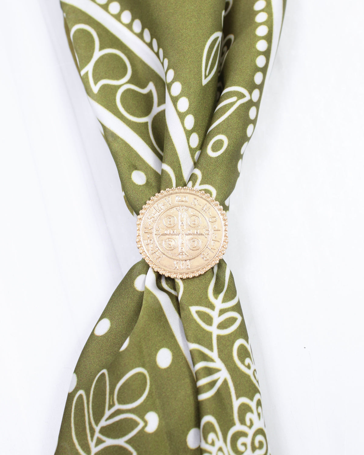 Corine Coin Scarf Ring Gold