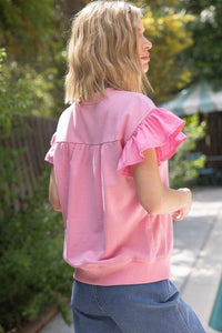 On My Way to Nice Pink Top - Caroline Hill