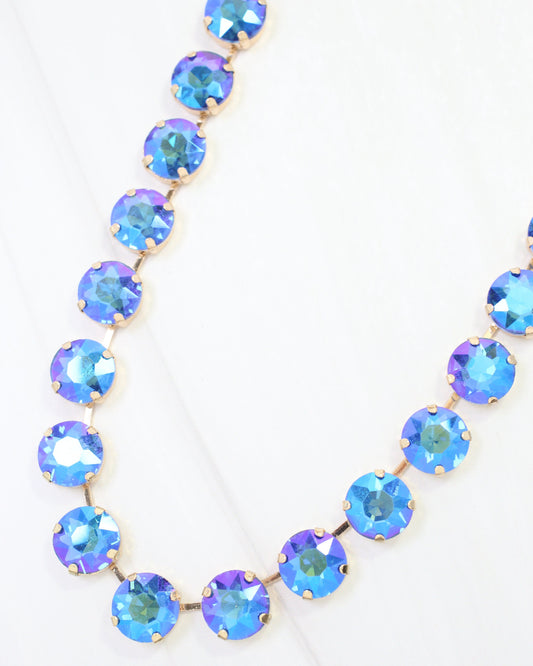 Fairchild Rhinestone Necklace Blue AB