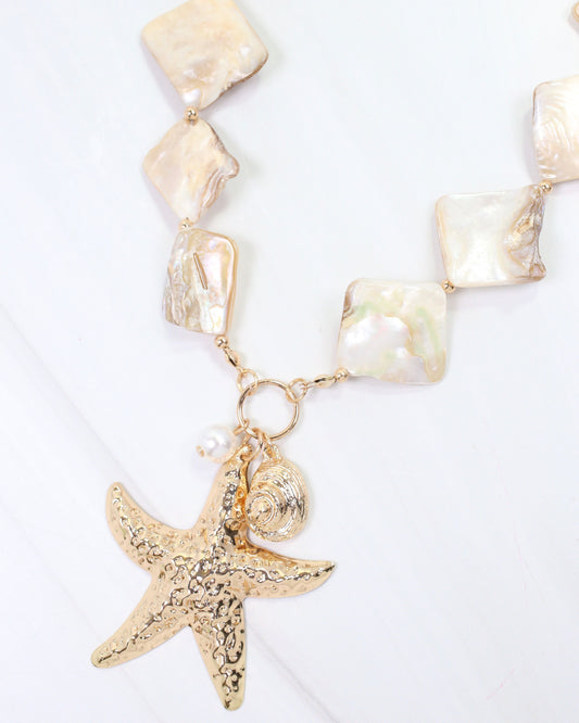 Majestic Sea Life Necklace Gold
