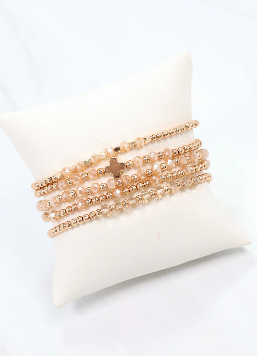 Shaun Bracelet Set CHAMPAGNE