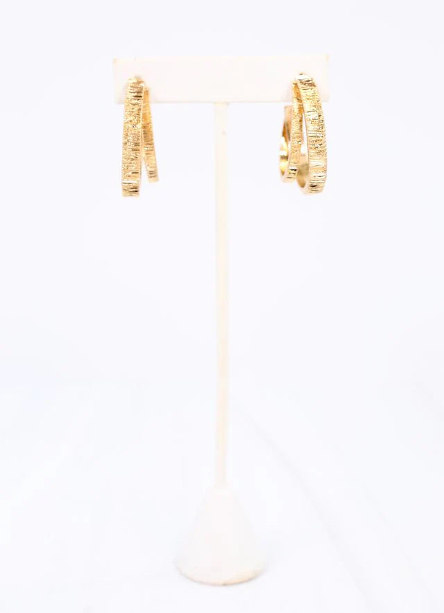 Falk Douple Hoop Earring GOLD