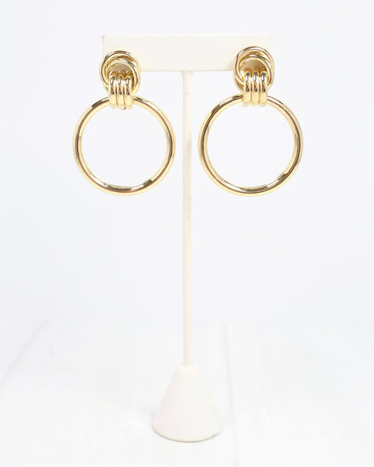 Freddie Drop Earring Gold