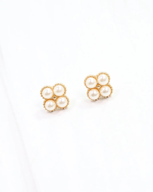 Larson Pearl Stud Gold