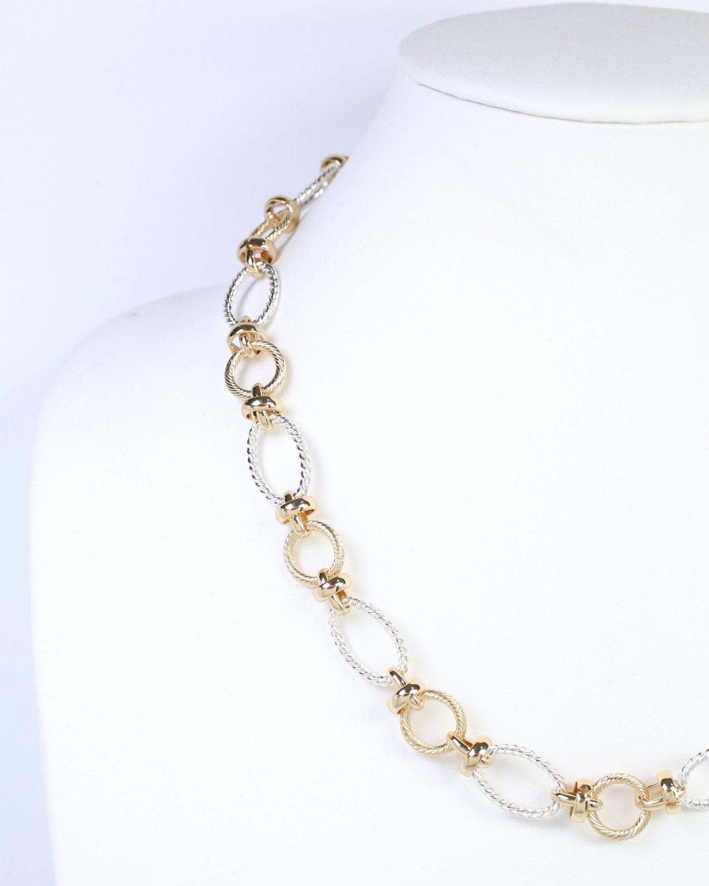 Aventura Link Necklace Gold Silver