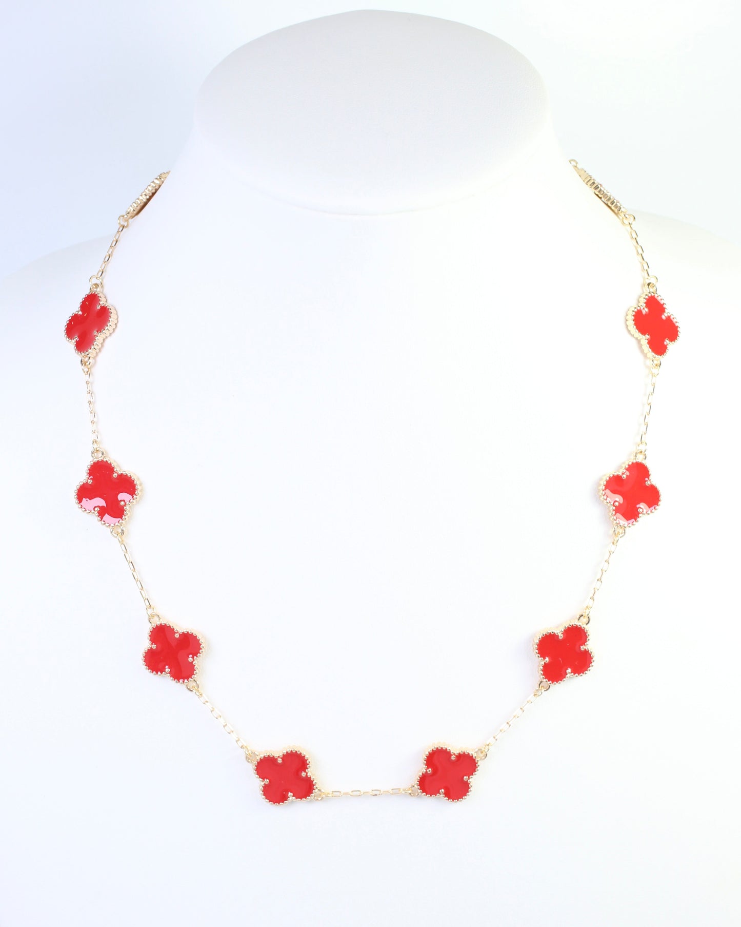 Sicily Cover Necklace Red
