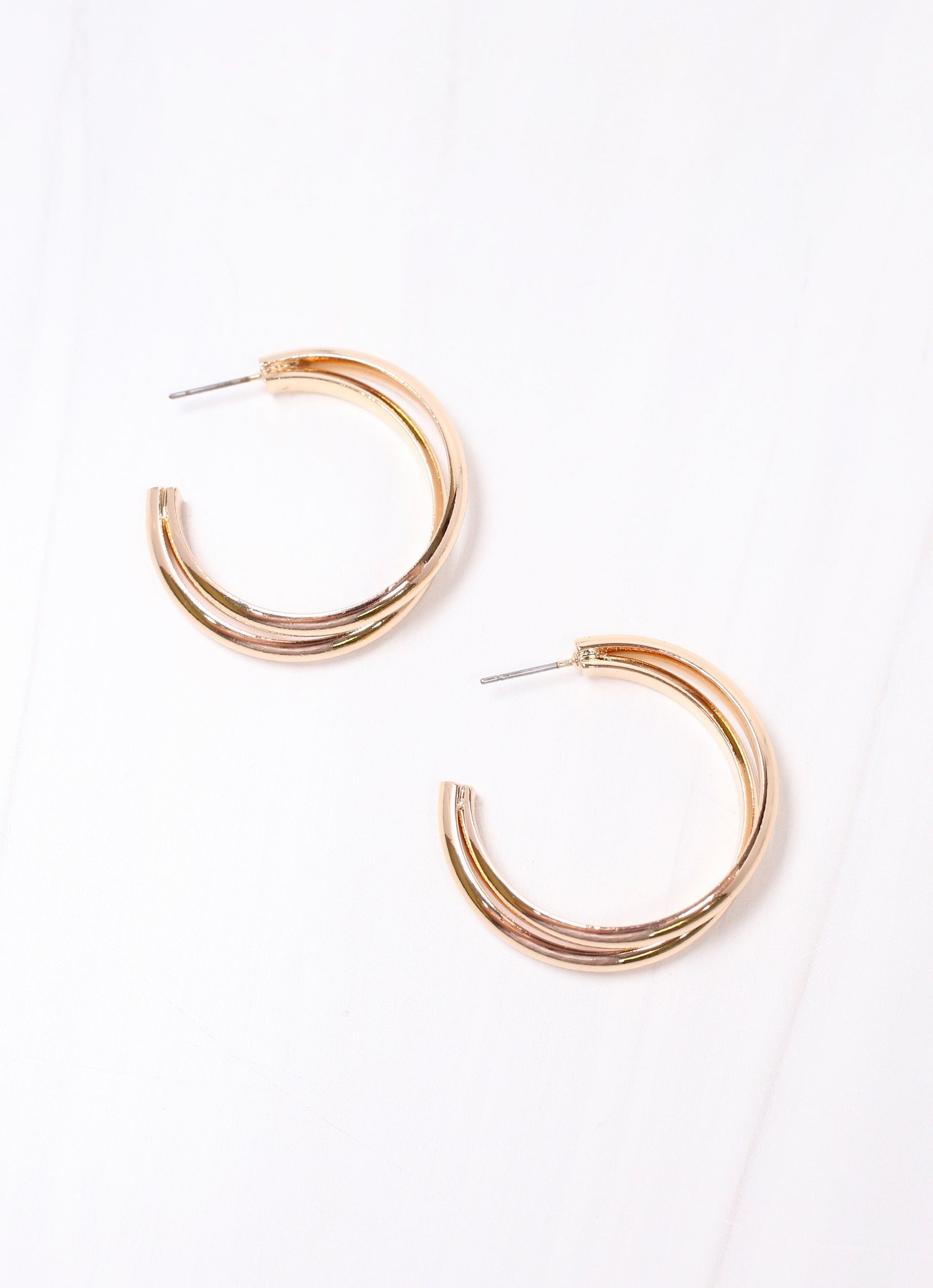 Pablo Hoop Earring SHINY GOLD - Caroline Hill