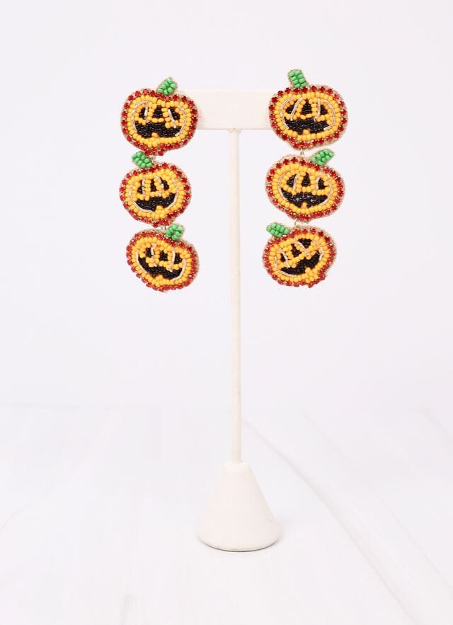 Pamela Pumpkin Drop Earring ORANGE - Caroline Hill