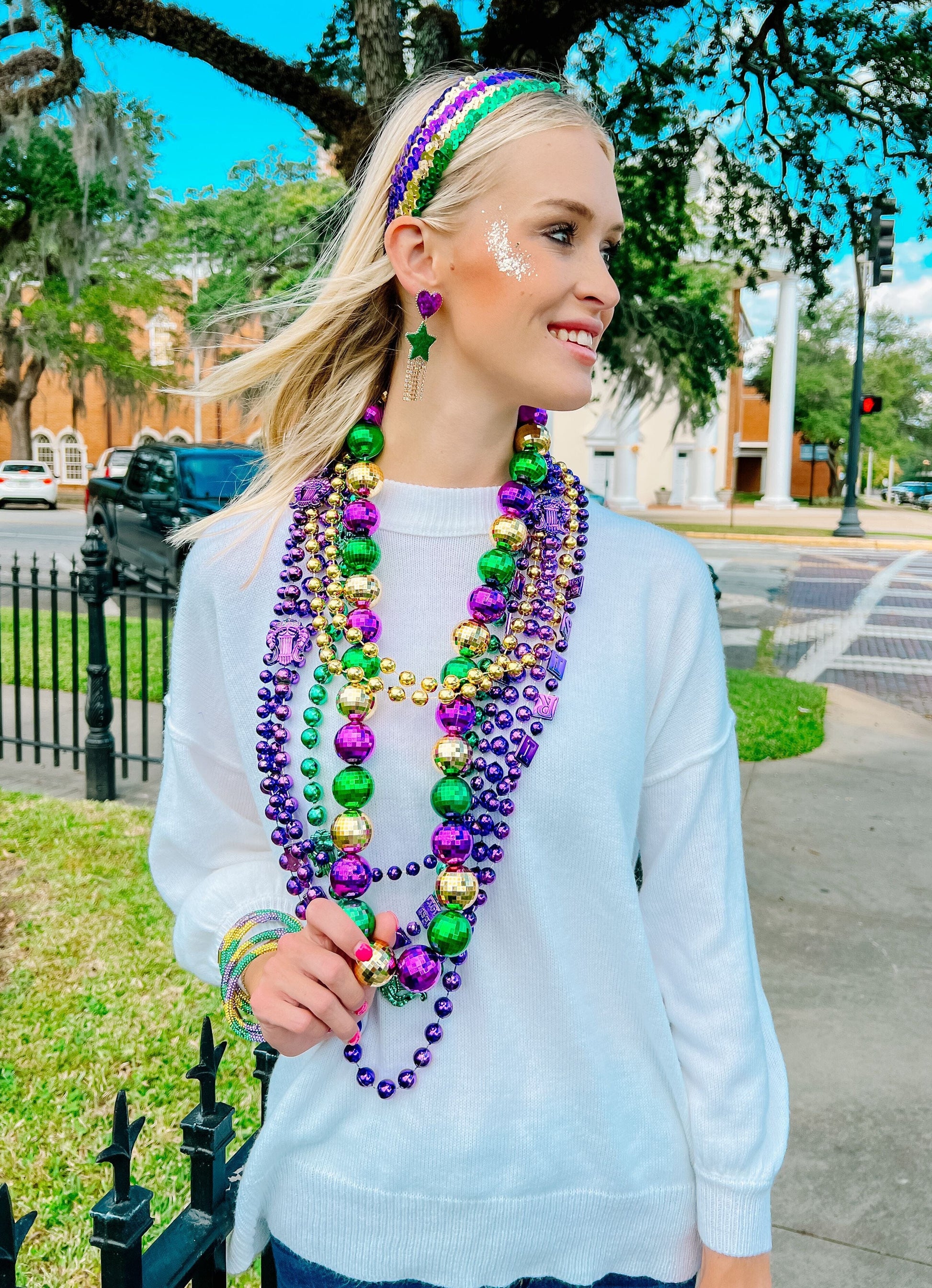 Parade Queen Sequin Headband MULTI - Caroline Hill