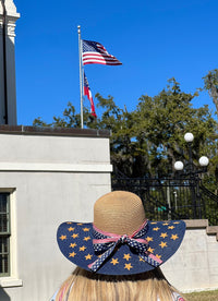 Patriotic Floppy Hat NAVY - Caroline Hill