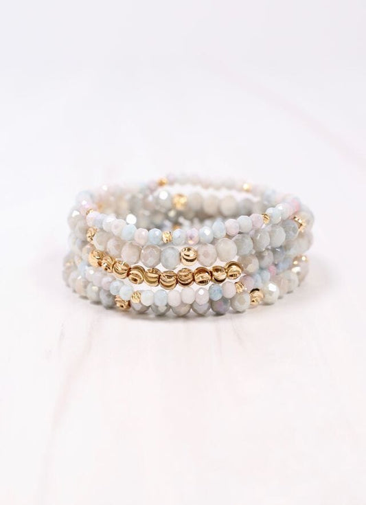 Pattinson Bracelet Set LIGHT GRAY - Caroline Hill