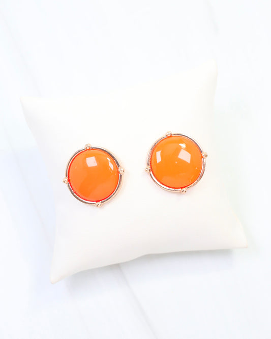 McKinley Stud Earring Orange