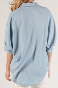 Perfect Light Wash Button Up - Caroline Hill