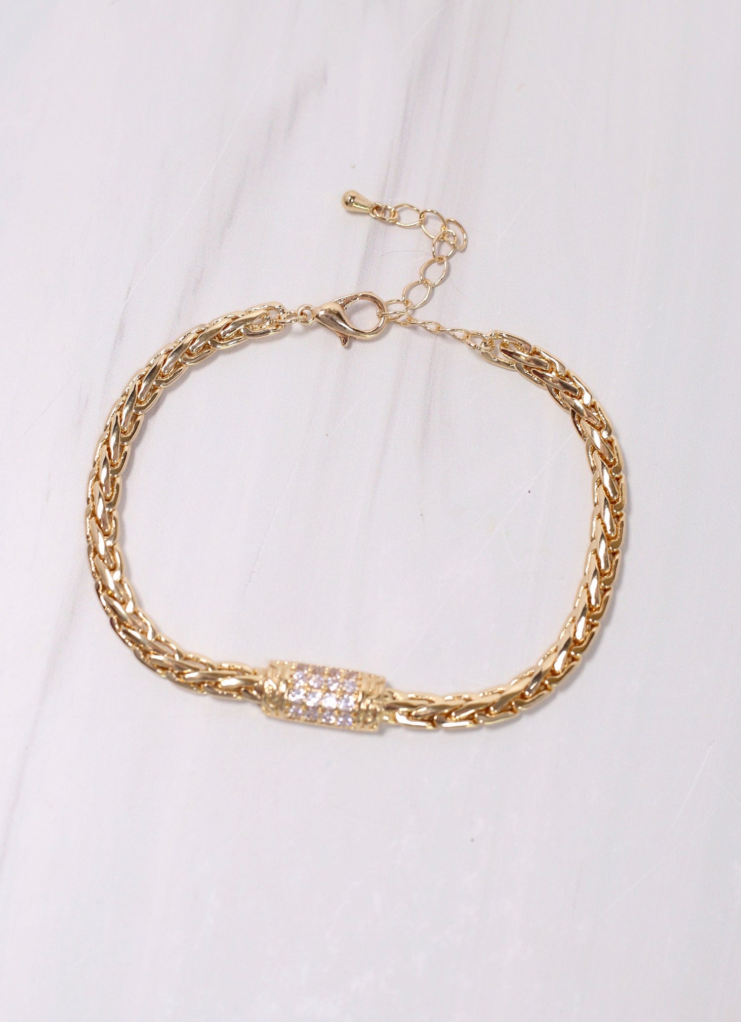 Pierreville CZ Bracelet GOLD - Caroline Hill