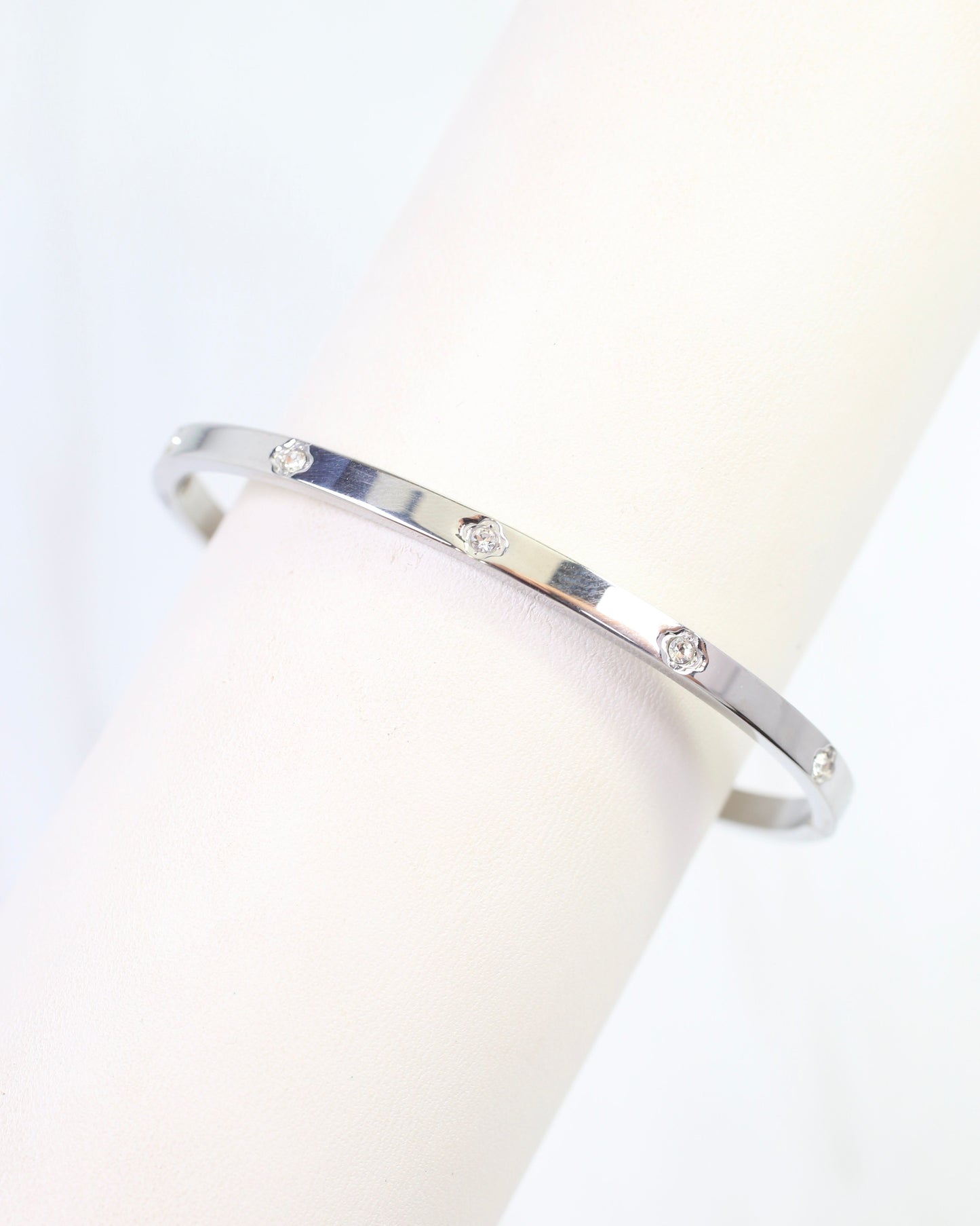 Kerry CZ Clover Bracelet WP Silver