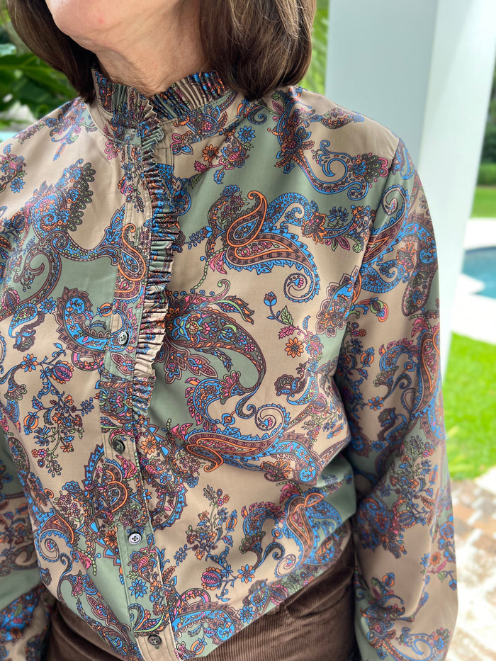 Pretty In Paisley Printed Top - Caroline Hill