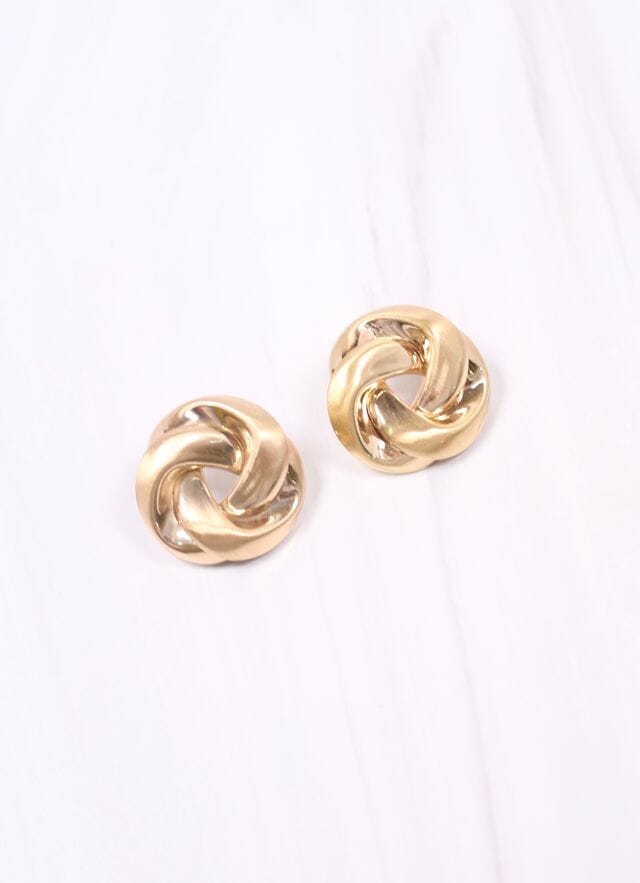 Prince Knot Earring GOLD - Caroline Hill