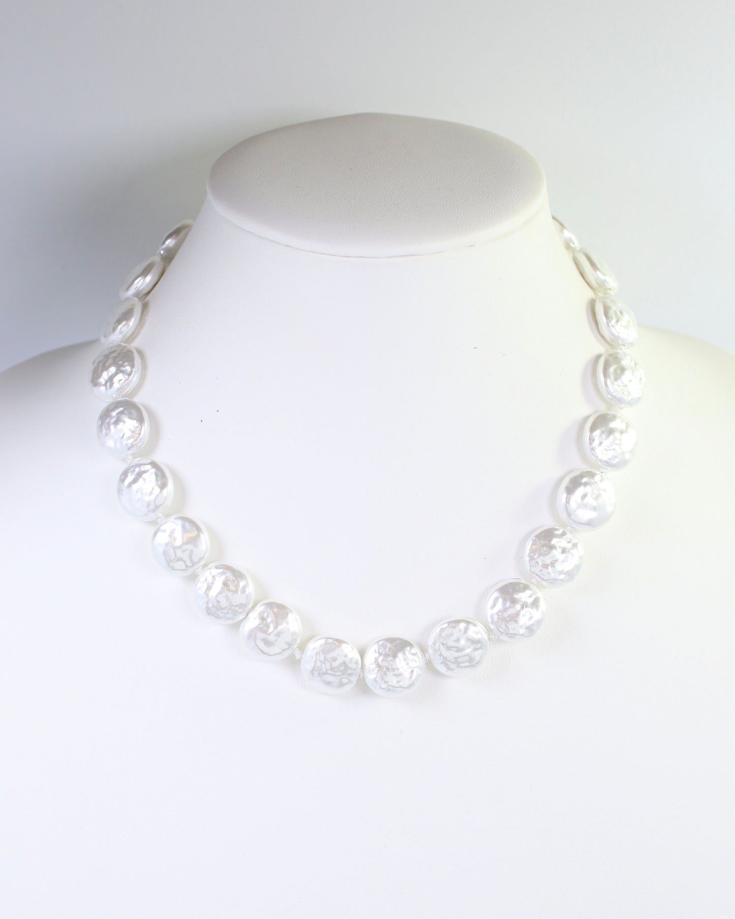 Alison Coin Pearl Necklace Cream