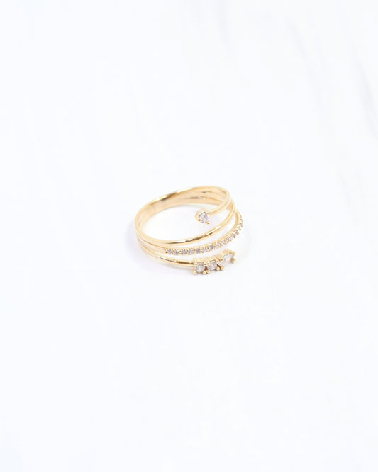Odel CZ Ring WR Gold