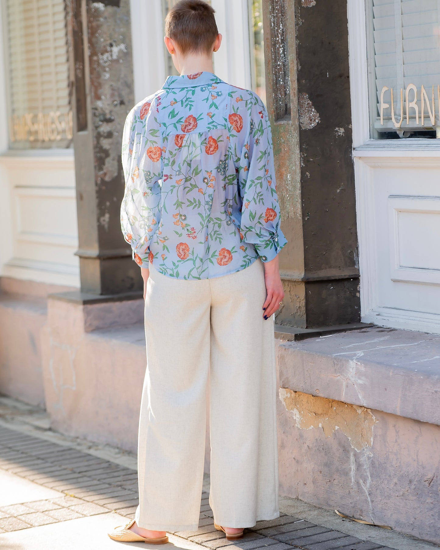 Holden Pleated Wide Leg Pants- Ivory